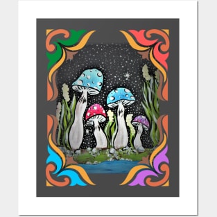 Groovy Mushroom Posters and Art